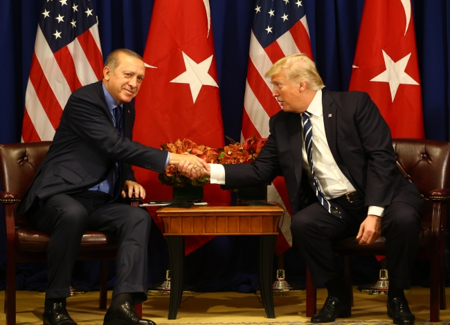 Cumhurbaşkanı Erdoğan ile ABD Başkanı Trump görüştü